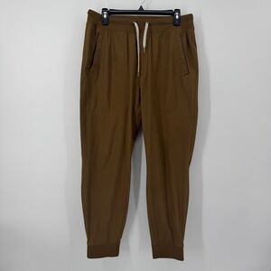 Vuori Meta Joggers Brown Men's Size Large Performance Stretch Athletic Pants